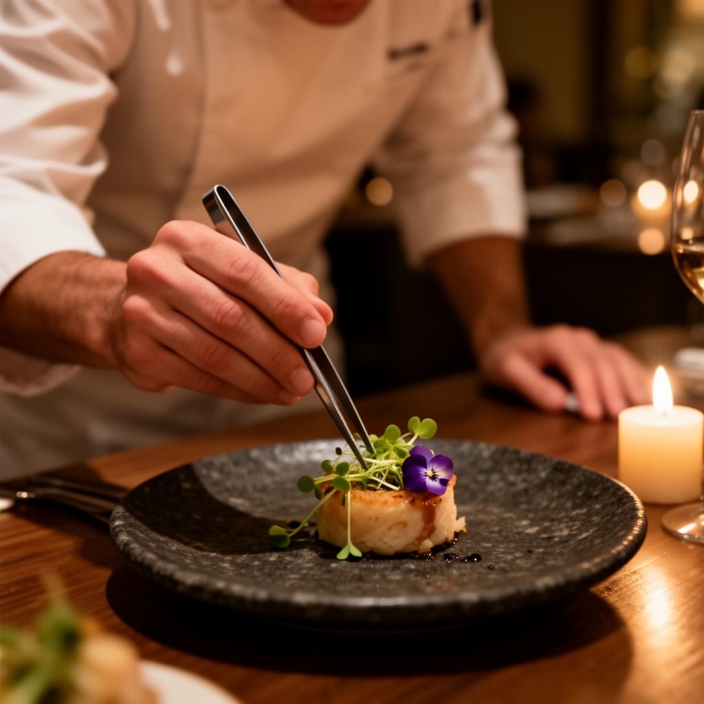 Chef plating with intention